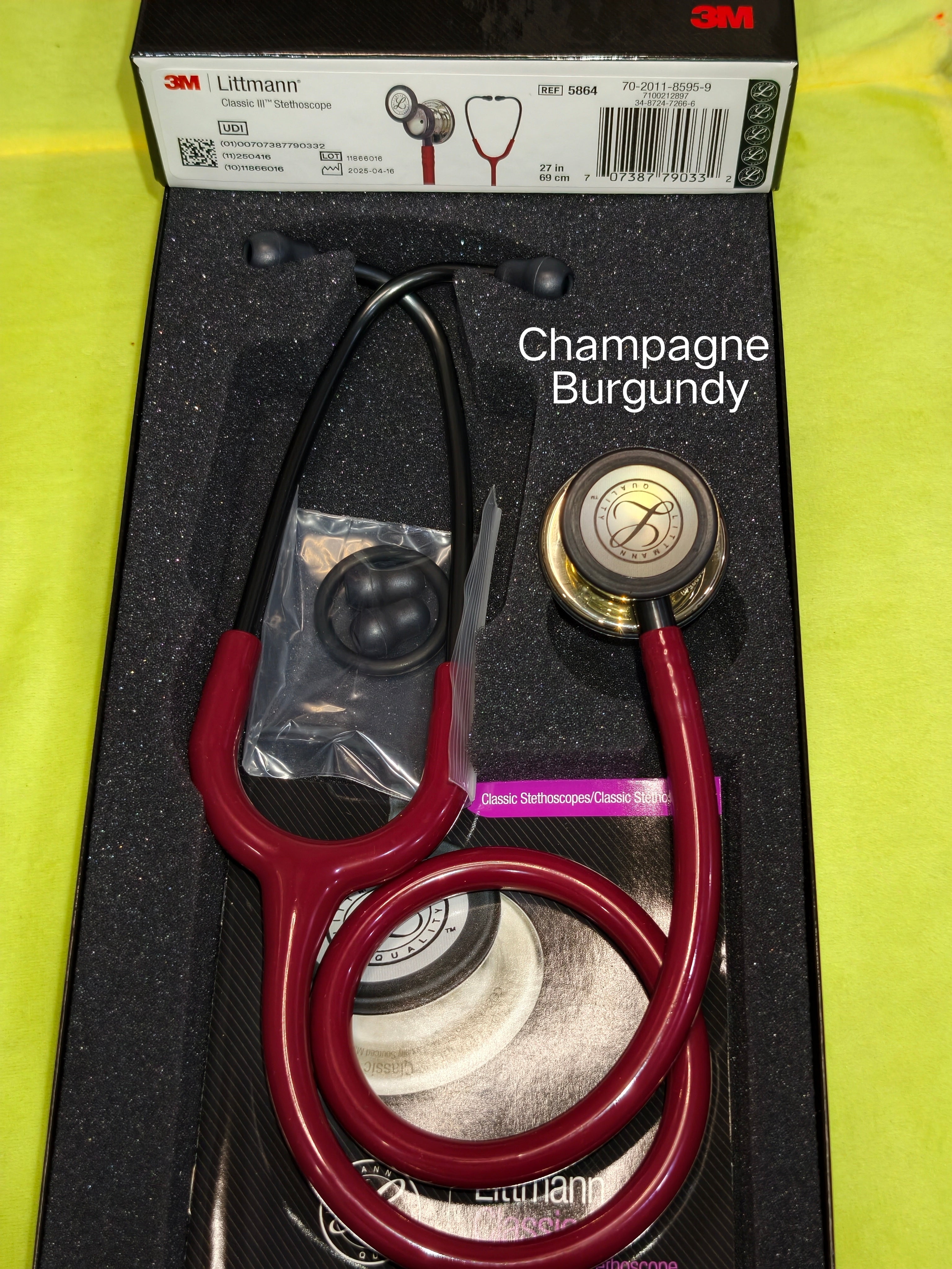 3M Littmann Stethoscope Classic III (100 percent authentic)